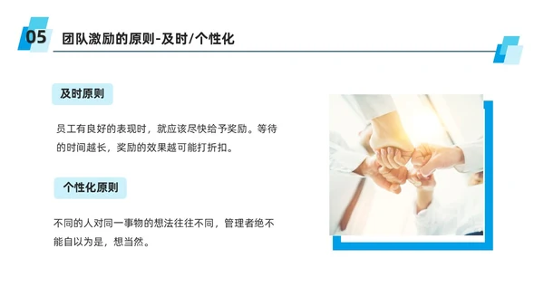 蓝色商务风团队激励措施培训PPT