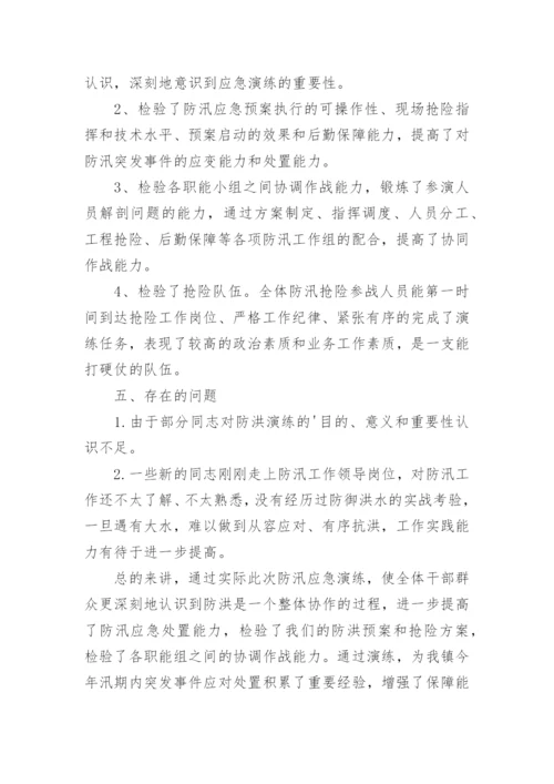 防汛工作应急演练工作总结.docx