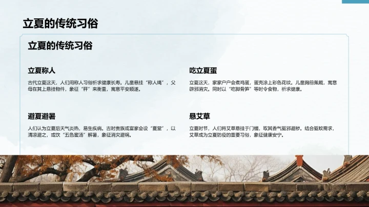 二十四节气立夏PPT模板