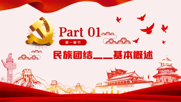 立足本职岗位维护民族团结党课PPT模板