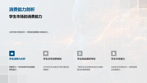 双十一学生消费分析PPT模板