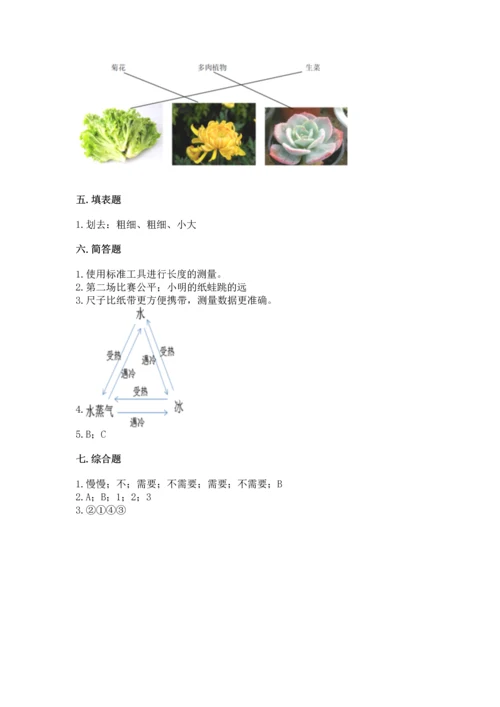 教科版一年级上册科学期末测试卷精品（有一套）.docx