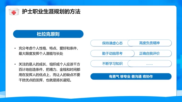 医院护士职业生涯规划PPT模板