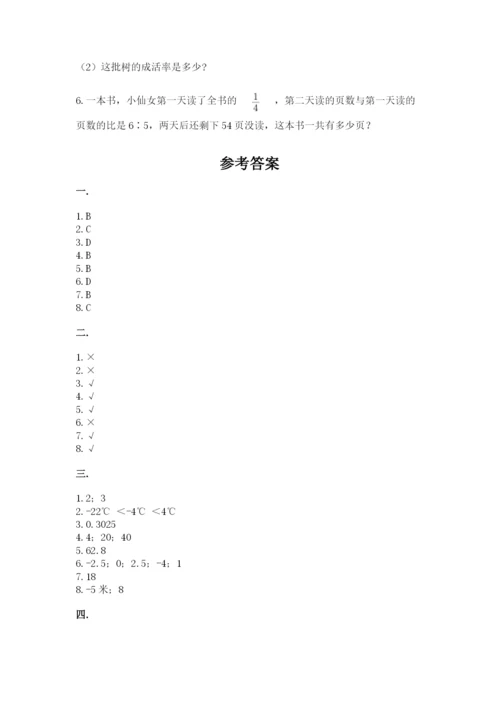 张家港常青藤小升初数学试卷附答案（夺分金卷）.docx