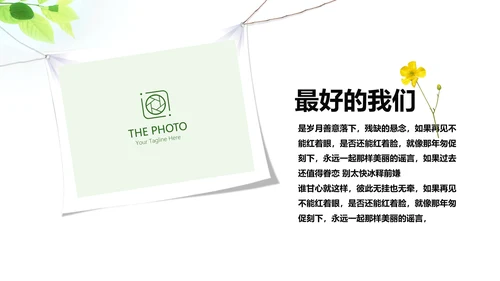 致青春毕业纪念册动态PPT模板