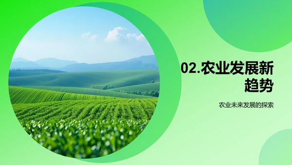 全球农业经济报告PPT模板