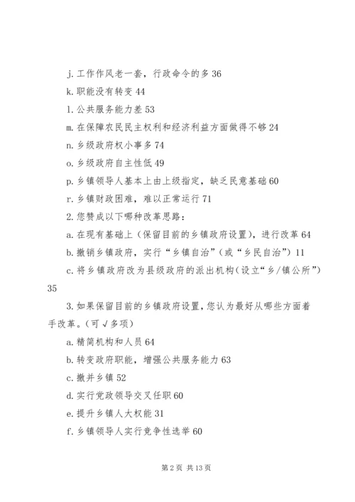 关于乡镇改革的调查与思考 (2).docx