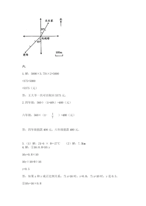 实用小学数学青岛版六年级下册期末测试卷【研优卷】.docx