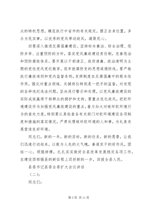 县委书记县委全委扩大会议讲话(2).docx