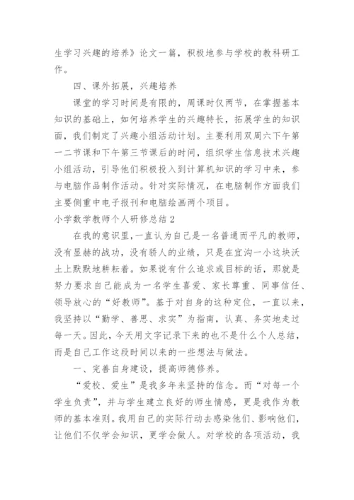 小学数学教师个人研修总结_2.docx