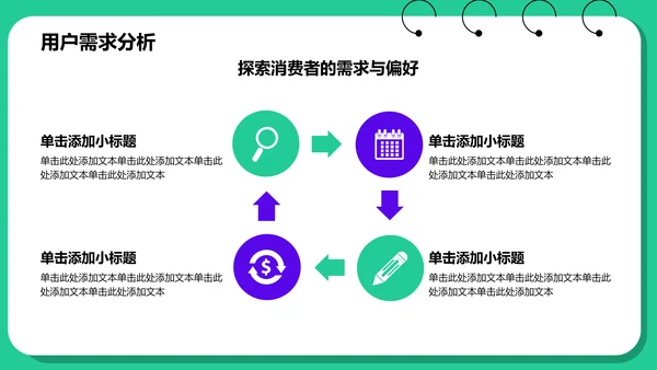 绿色插画风数据分析报告PPT模板