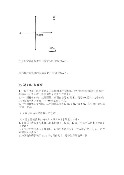北京版数学小升初模拟试卷附参考答案【预热题】.docx