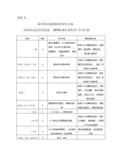 GYK学习计划