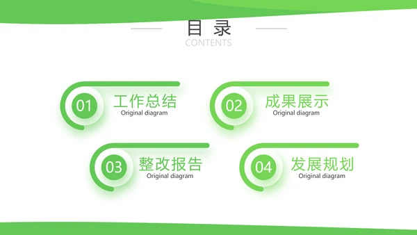 绿色简约银行工作汇报动态PPT模板