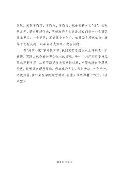 坚定理想信念，明确政治方向学习心得 (2).docx