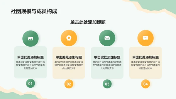 绿色摄影风大学社团招新活动PPT模板