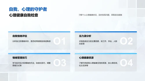 心理健康基础讲座PPT模板