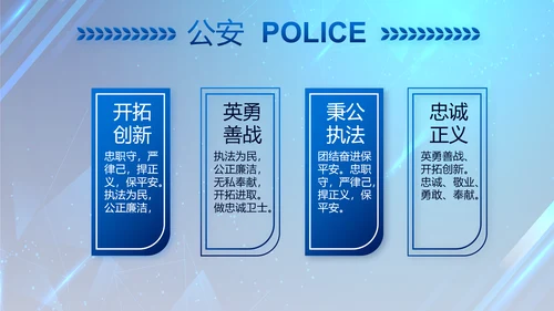 大气公安年终工作总结新年计划PPT