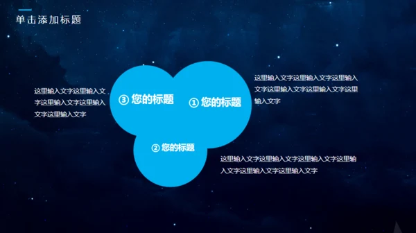 宇宙星空商风通用PPT模板
