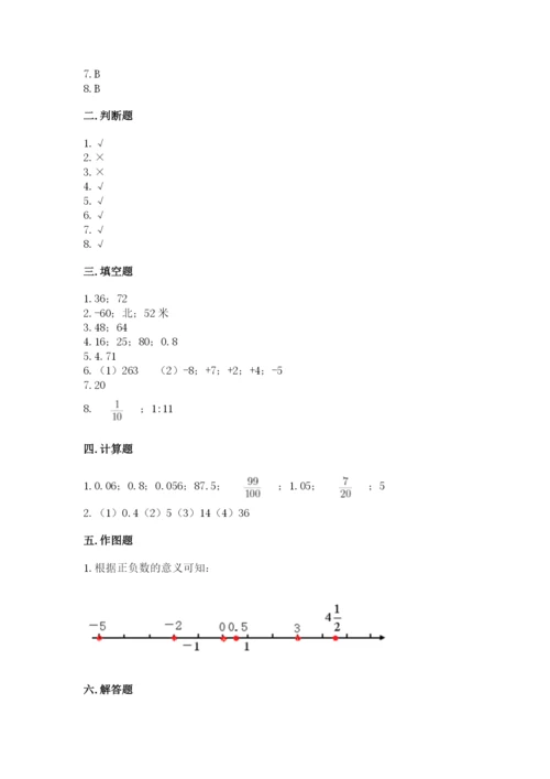 冀教版六年级下册期末真题卷精品【预热题】.docx