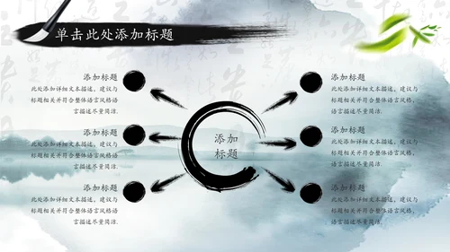 笑傲江湖水墨武侠侠客古典总结报告PPT