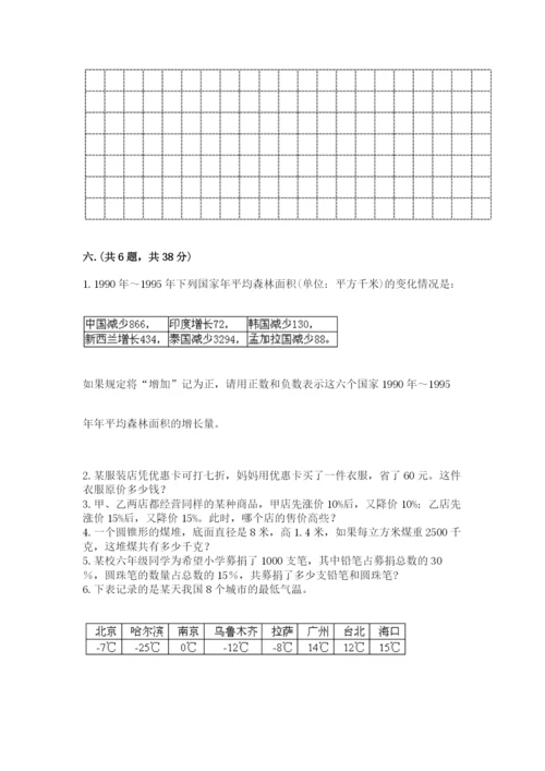 北师大版数学小升初模拟试卷带答案（实用）.docx