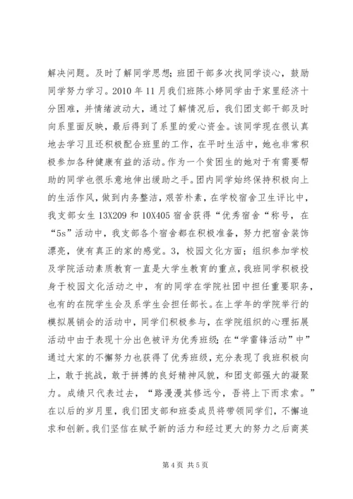 优秀团支部申请材料.docx