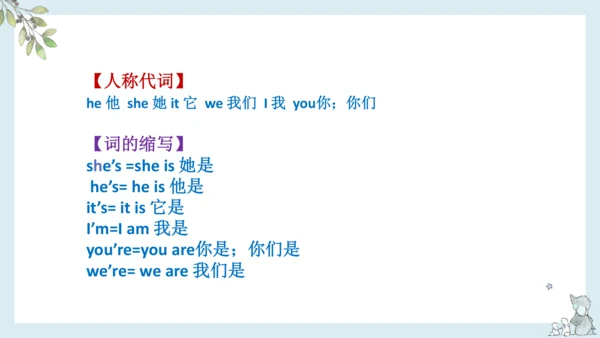 Unit 1 Welcome back to school!单元复习课件(共16张PPT)