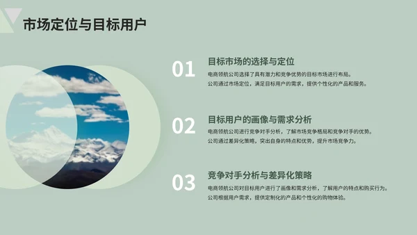 绿色清新风电商企业简介PPT模板