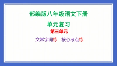 第三单元复习课件 2023-2024学年统编版语文八年级下册(共58张PPT)