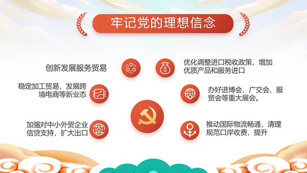 欢庆喜迎国庆节主题班会动态PPT模板