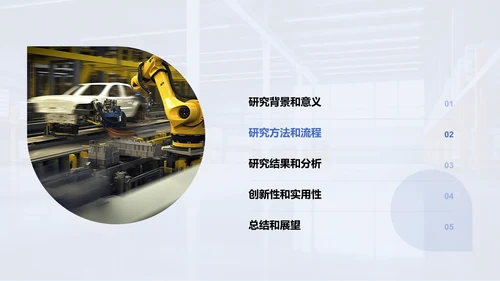 蓝黄色商务现代机械工程硕士毕业答辩PPT模板