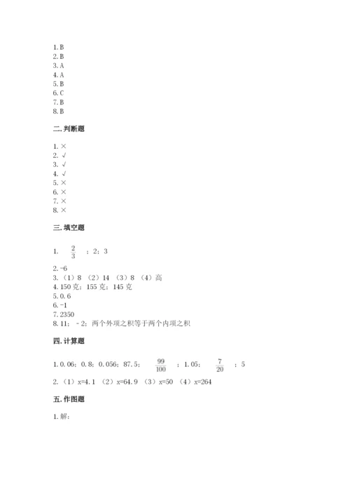 六年级下册数学期末测试卷附参考答案【轻巧夺冠】.docx