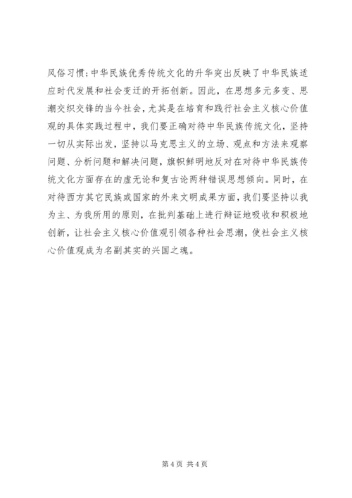 社会主义核心价值观个人心得体会.docx