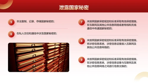 红色党政风全国保密宣传月培训课件PPT模板