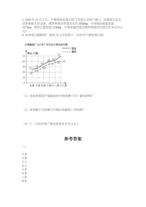 河南省平顶山市六年级下册数学期末测试卷含答案（精练）.docx