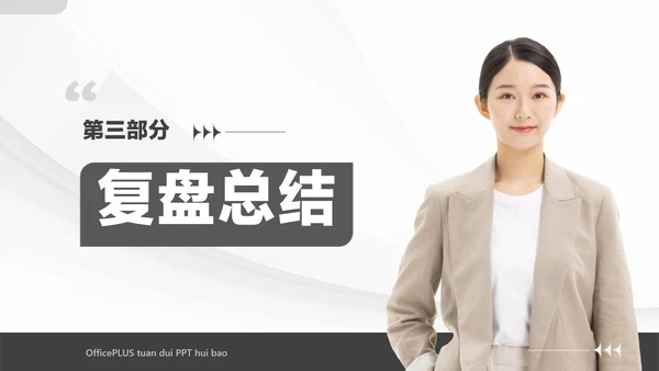 白色商务风企业工作汇报PPT套装
