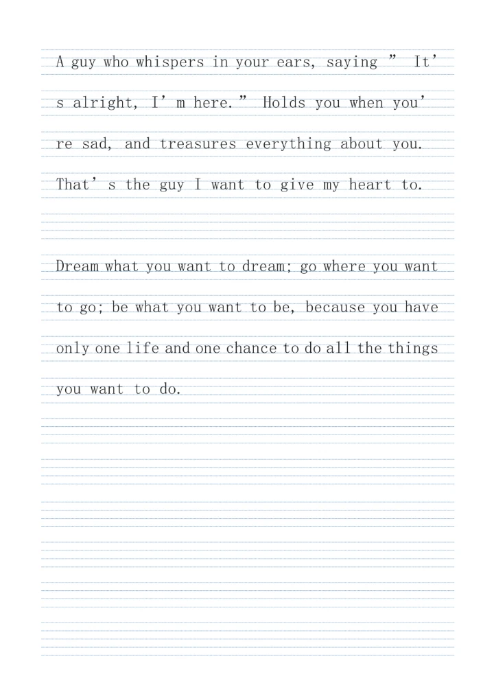 英语本作业纸英语稿纸