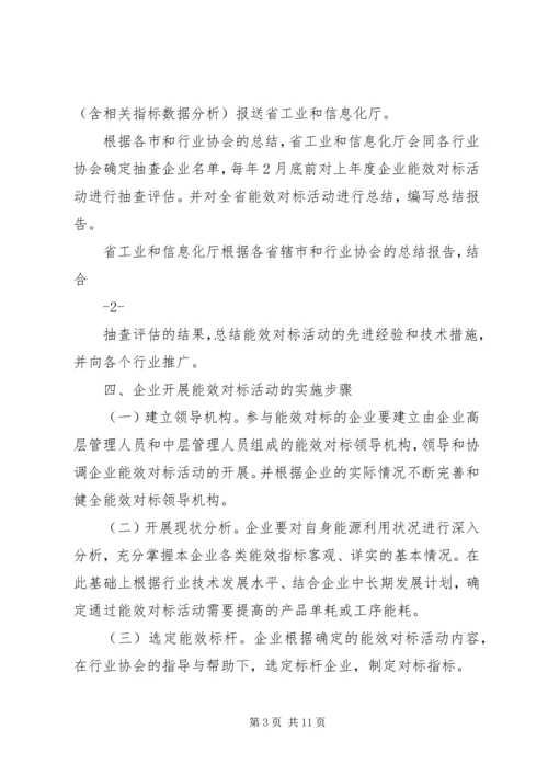 重点用能行业能效水平对标达标活动实施方案.docx