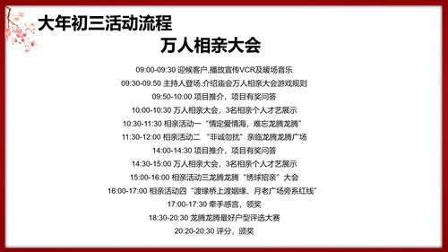 春节龙腾庙会活动执行策划方案PPT模板