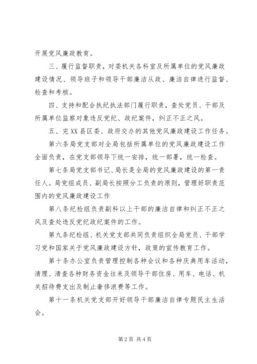 机关党风廉政建设责任制实施办法.docx