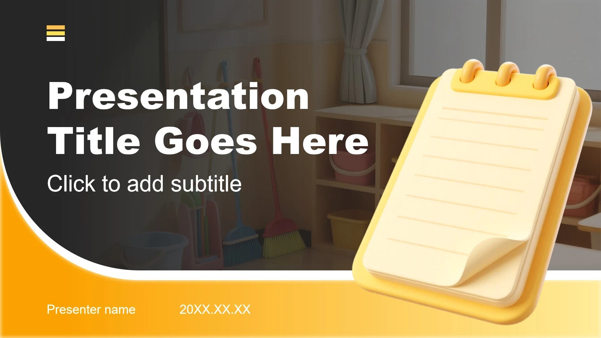 黄色3D风大学班委竞选述职报告PPT主题模板