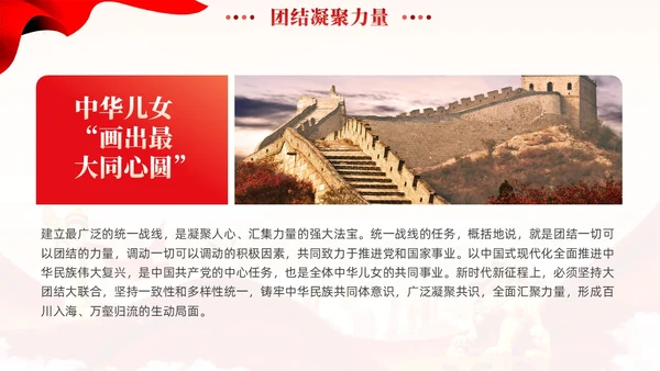 红色党建如何理解中国式现代化必须发扬团结奋斗精神党课课件PPT