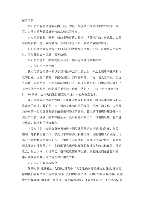 助理的实习报告模板锦集八篇.docx