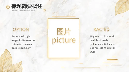 金色高档瓷砖大理石宣传介绍动态PPT