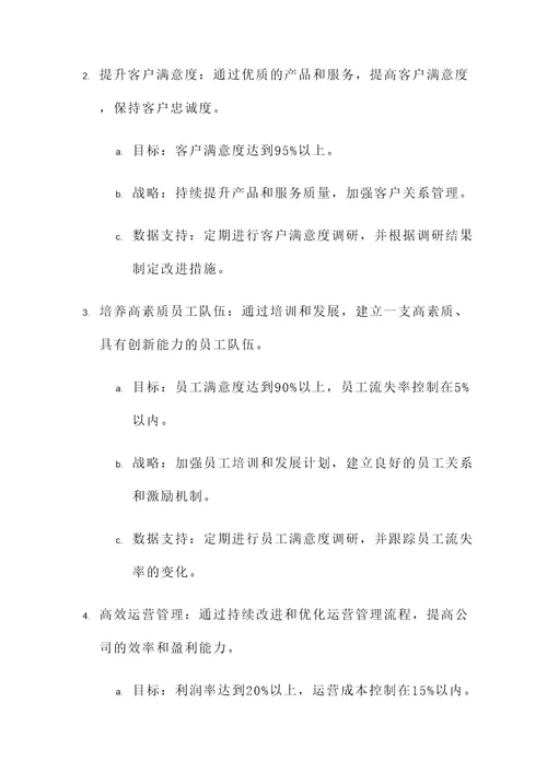 公司管理计划书方案