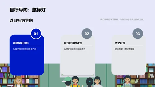 学习目标与积极态度PPT模板