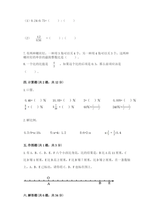 北师大版小学六年级下册数学期末综合素养测试卷附答案（典型题）.docx