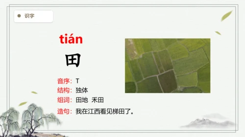 【2024新教材】统编版语文一上语文园地一 生字识记   课件