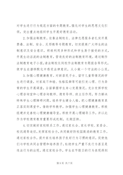 校园欺凌专项治理督查报告.docx